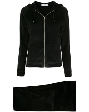 Amir Slama Velour Zip-Up Tracksuit - Black