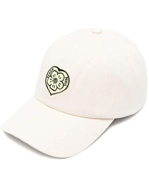 KENZO Floral Logo Cap - White