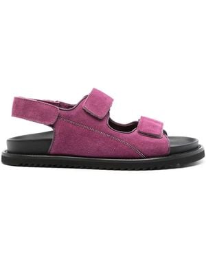 Doucal's Coco Suede Sandals - Purple