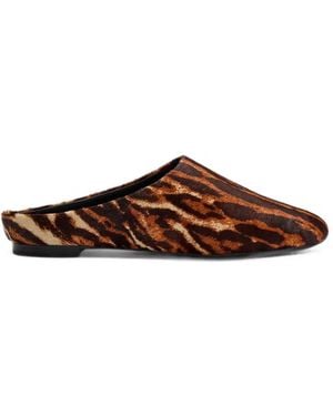 Simon Miller Riad Leopard-Print Mules - Brown