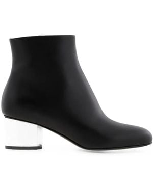 Ferragamo Block-Heel Ankle Boots - Nero