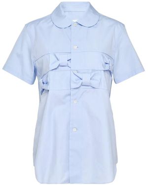 Comme des Garçons Bow Tie Shirt - Blue