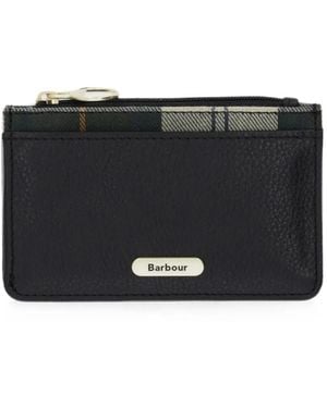 Barbour Portafoglio Alder Tartan - Nero