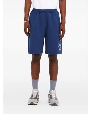 FREEDOM OF SPACE Logo Track Shorts - Blue