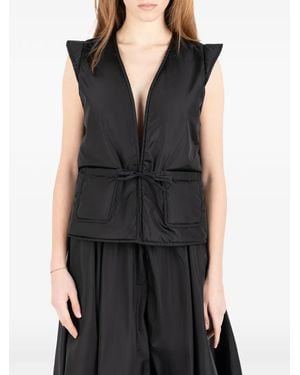 Societe Anonyme Tie-Detail Waistcoat - Black