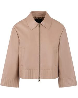 Marc Cain Veste Rethink Together À Col Nervuré - Pink