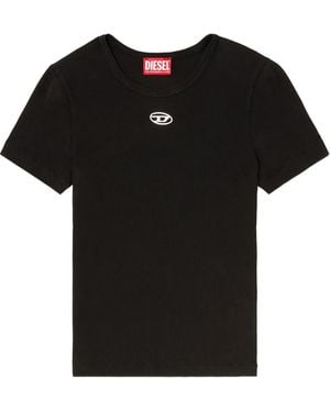DIESEL Logo Cotton T-Shirt - Black