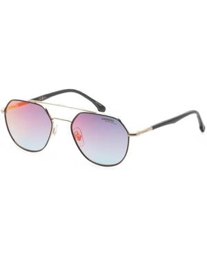 Carrera Geometric-Frame Double-Bridge Sunglasses - White