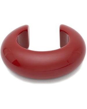 Neeka Studios Big Bangle Bracelet - Red