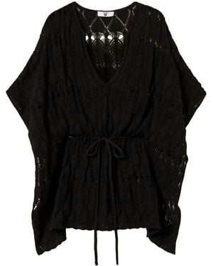 Twinset Crochet Cover-Up - Black