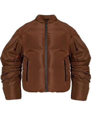 Khrisjoy Lily Ruched Sleeve Jacket - Brown