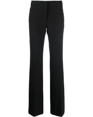 Semicouture Pressed-Crease Straight-Leg Pants - Black