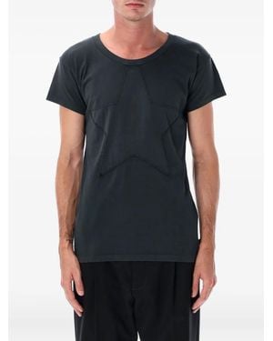 MM6 by Maison Martin Margiela スターアップリケ Tシャツ - ブラック