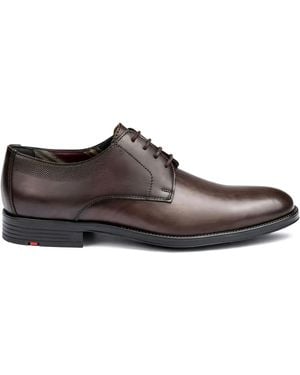 Lloyd Davenport Lace-Up Derby Shoes - Brown