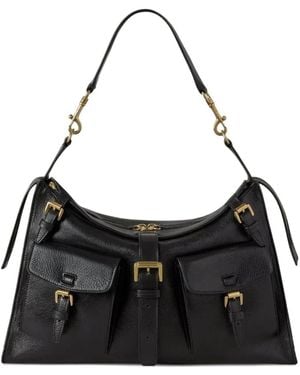 Mulberry Leather Roxanne Shoulder Bag - Black