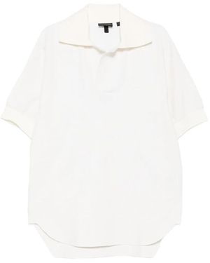 Lacoste Polo En Tweed - White