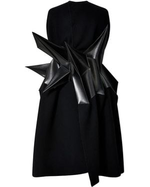 Junya Watanabe Contrast-Panel Coat - Black