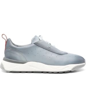 Santoni レザースニーカー - ホワイト