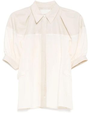 3.1 Phillip Lim Hemd mit Laternenärmeln - Weiß
