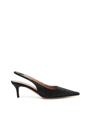 Gedebe Escarpins 60 Mm À Bride Arrière - Noir