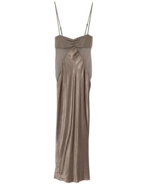 Rick Owens Robe Droite À Effet De Transparence - White
