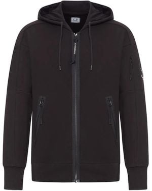 C.P. Company Zip-Up Hoodie - Black