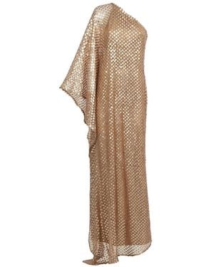 ‎Taller Marmo Le Dune Sequin-Embellished One-Shoulder Maxi Dress - Natural