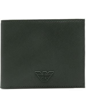 Emporio Armani Logo.Appliqué Wallet - Black