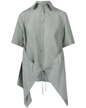 Christian Wijnants Tie Detail Shirt - Grey