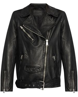 AllSaints Billie レザーライダースジャケット - ブラック