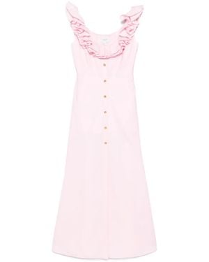 Giambattista Valli ラッフルディテール ドレス - ピンク