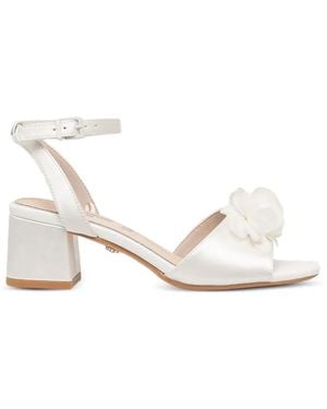 Buffalo Lucy Rose Buckle-Fastening Heeled Sandals - White
