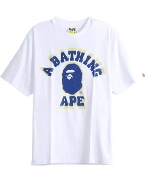 A Bathing Ape Logo-Print T-Shirt - White