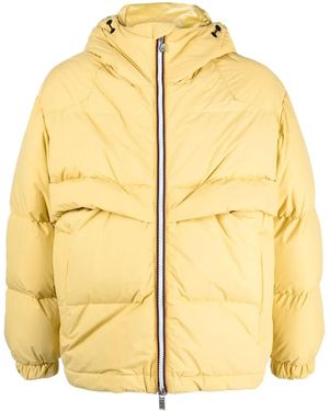 K-Way Padded Zip Up Coat - Yellow