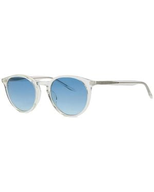 Barton Perreira Princeton Round-Frame Sunglasses - Blue
