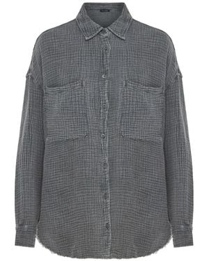 Dirty Laundry Chest-Pocket Shirt - Grey