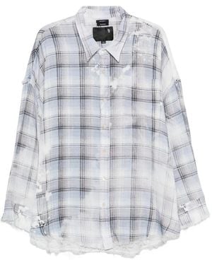 R13 Frayed-Hem Shirt - White