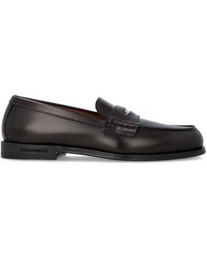 DSquared² Mocassins En Cuir - Noir