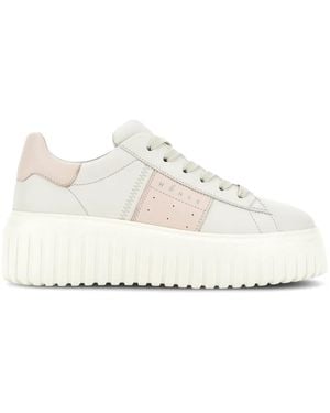 Hogan H-stripes レザースニーカー - ホワイト