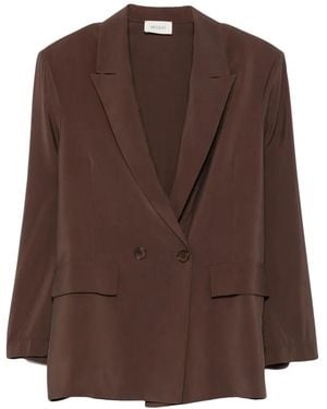 ViCOLO Double-Breasted Blazer - Brown