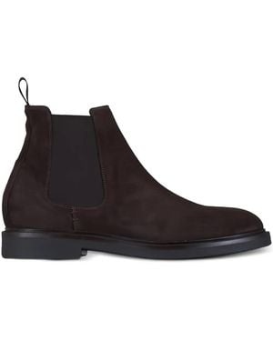 Aquatalia Prospero Suede Chelsea Boots - Black