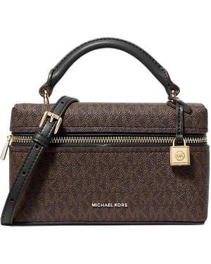Michael Kors Jana Extra-Small Signature Logo Convertible Cross Body Bag - Brown