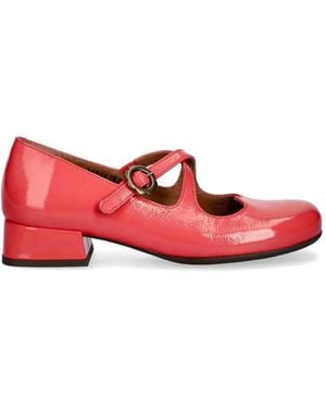 Fly London Buckle-Fastening Court Shoes - Red