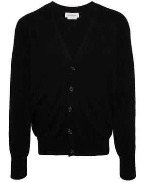 McQueen Cardigan Mit Logo-Stickerei - Schwarz