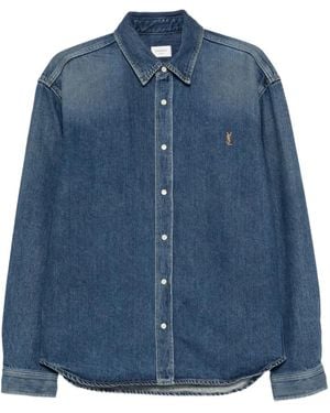 Saint Laurent Denim Shirt - Blue