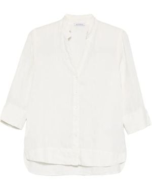 ROSSO35 Buttoned Three-Quarter-Sleeve Shirt - White