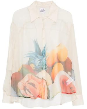 Donde Esteban Fruit Print Shirt - White