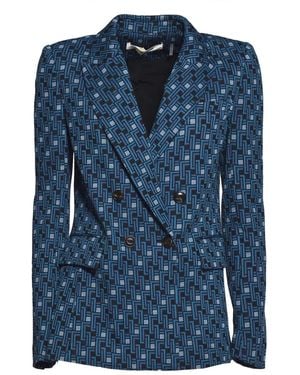 Diane von Furstenberg Blazer Doppiopetto Bien - Blu