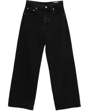 Jacquemus High-Waisted Wide-Leg Jeans - Black