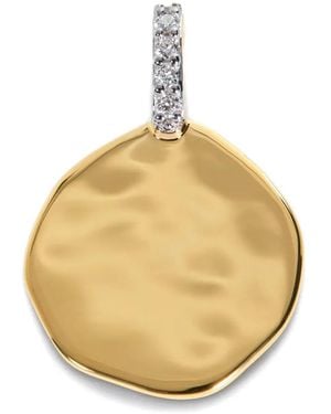 Monica Vinader Coin Diamond Pendant - Metallic